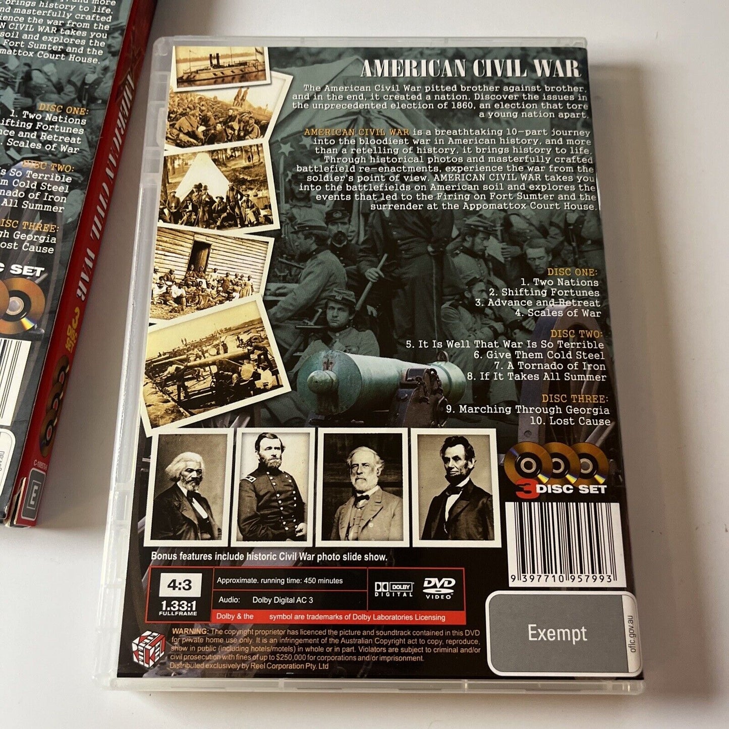 American Civil War - Terrible Swift Sword (DVD, 3-Disc) All Regions