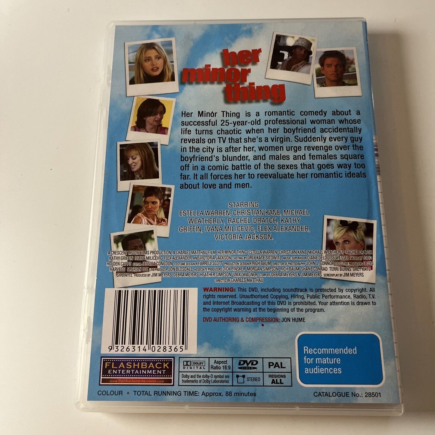 Her Minor Thing (DVD, 2005) Christian Kane, Estella Warren NEW All Regions