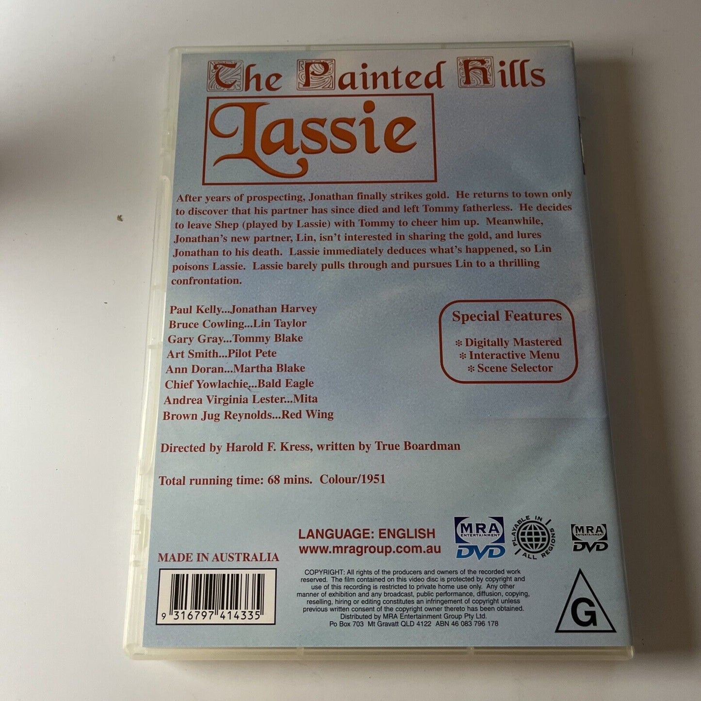 Lassie - The Painted Hills (DVD, 1951) NEW All Regions