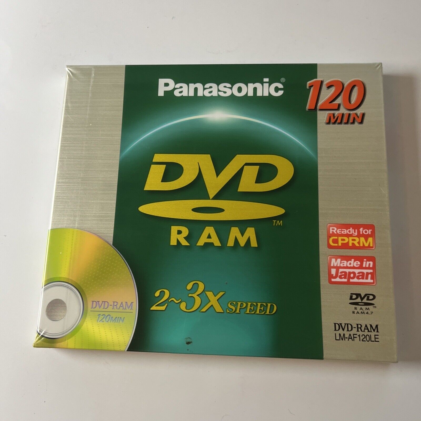Panasonic DVD RAM 120 Min Video & Data *New Sealed* – Retro Unit