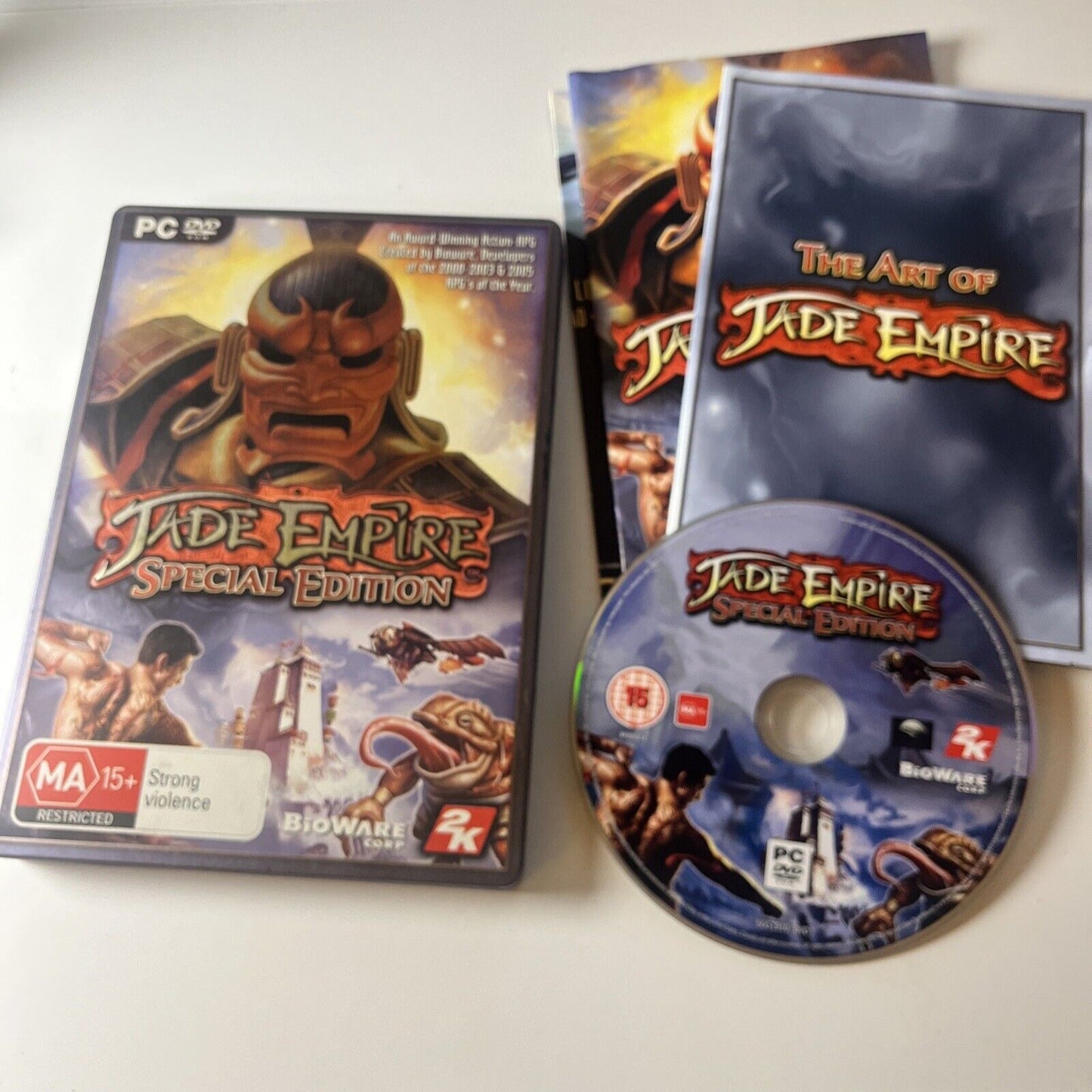 Jade Empire Special Edition Steelbook 2007 PC DVD-ROM Windows RPG Game Complete