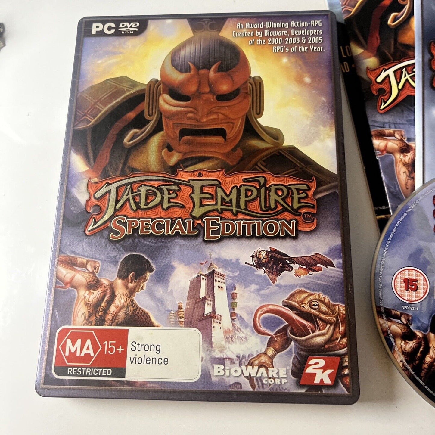 Jade Empire Special Edition Steelbook 2007 PC DVD-ROM Windows RPG Game Complete