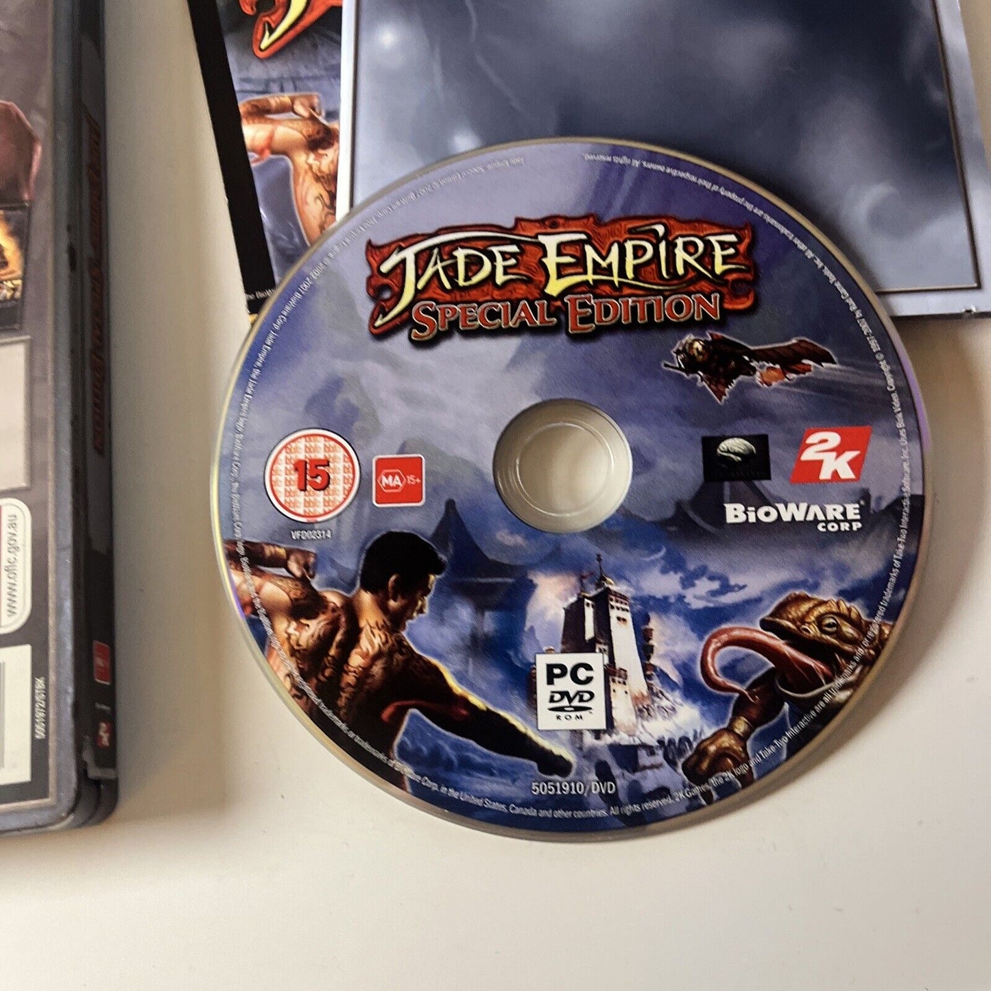 Jade Empire Special Edition Steelbook 2007 PC DVD-ROM Windows RPG Game Complete