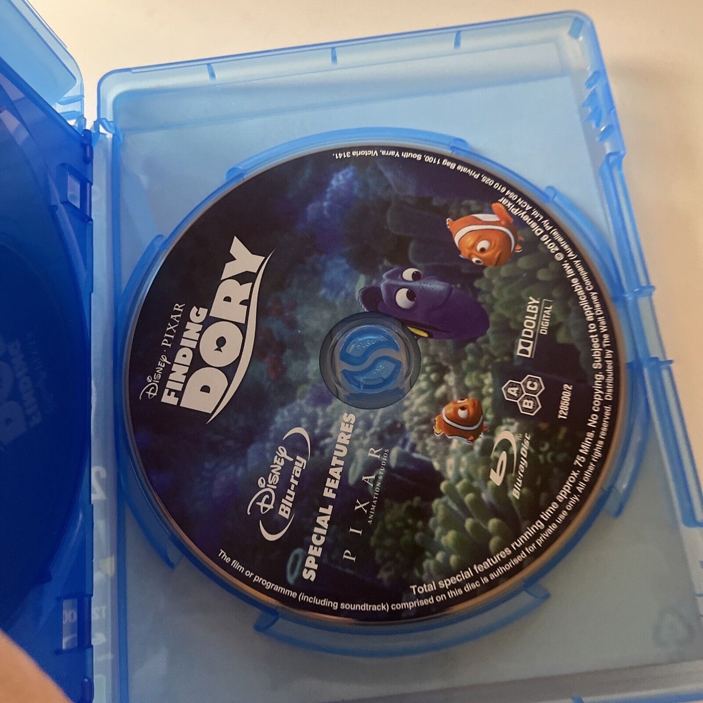 Finding Dory Collector's Edition (Blu-ray, 2016, 2-Disc) Disney Film Region B