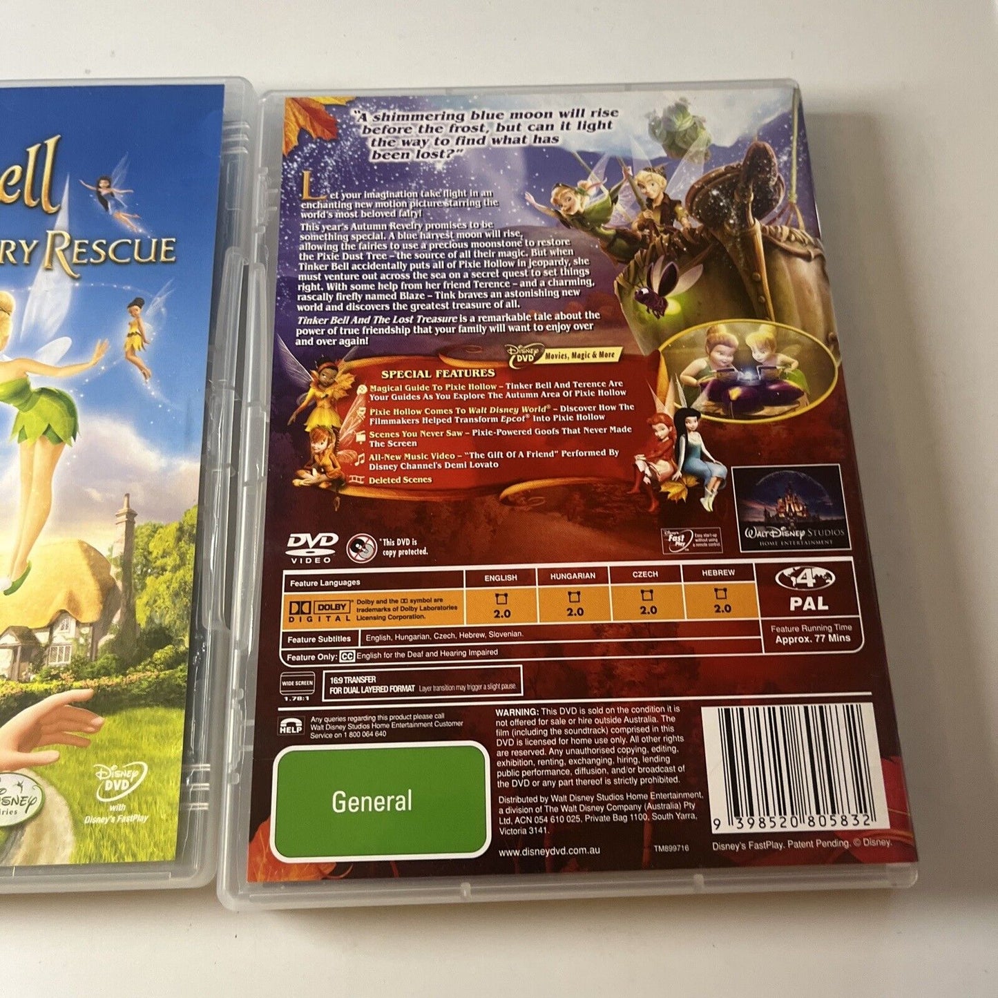 Tinker Bell And The Lost Treasure Great Fairy Rescue DVD 2 Disc R tinker-bell-and-the-lost-treasure-great-fairy-rescue-dvd-2-disc-r