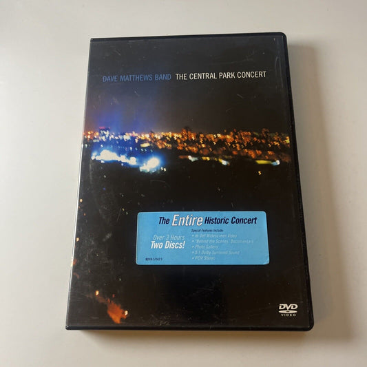 Central Park Concert by Dave Matthews Band (DVD, 2003, 2-Disc) All Regions