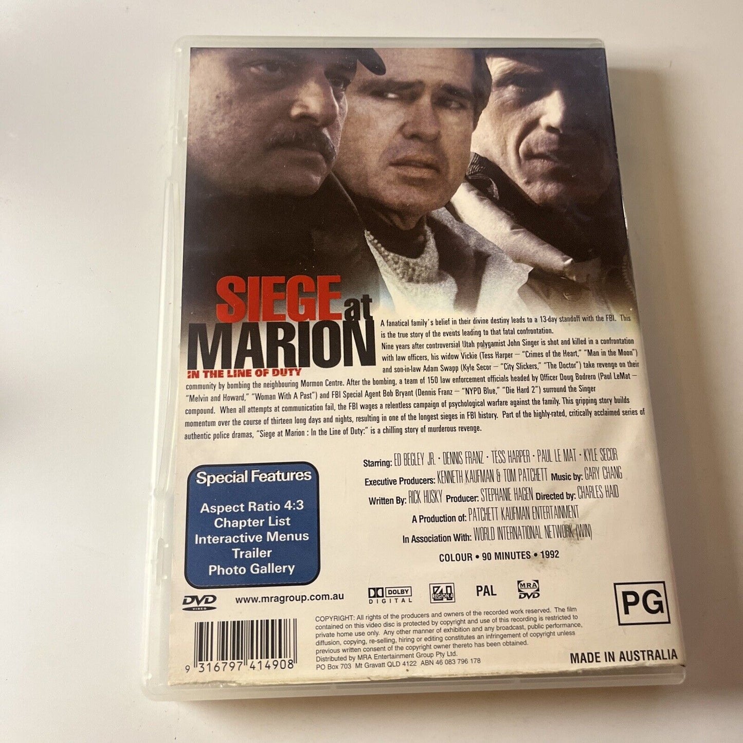 In The Line Of Duty - Siege At Marion  (DVD, 1992) Region 4
