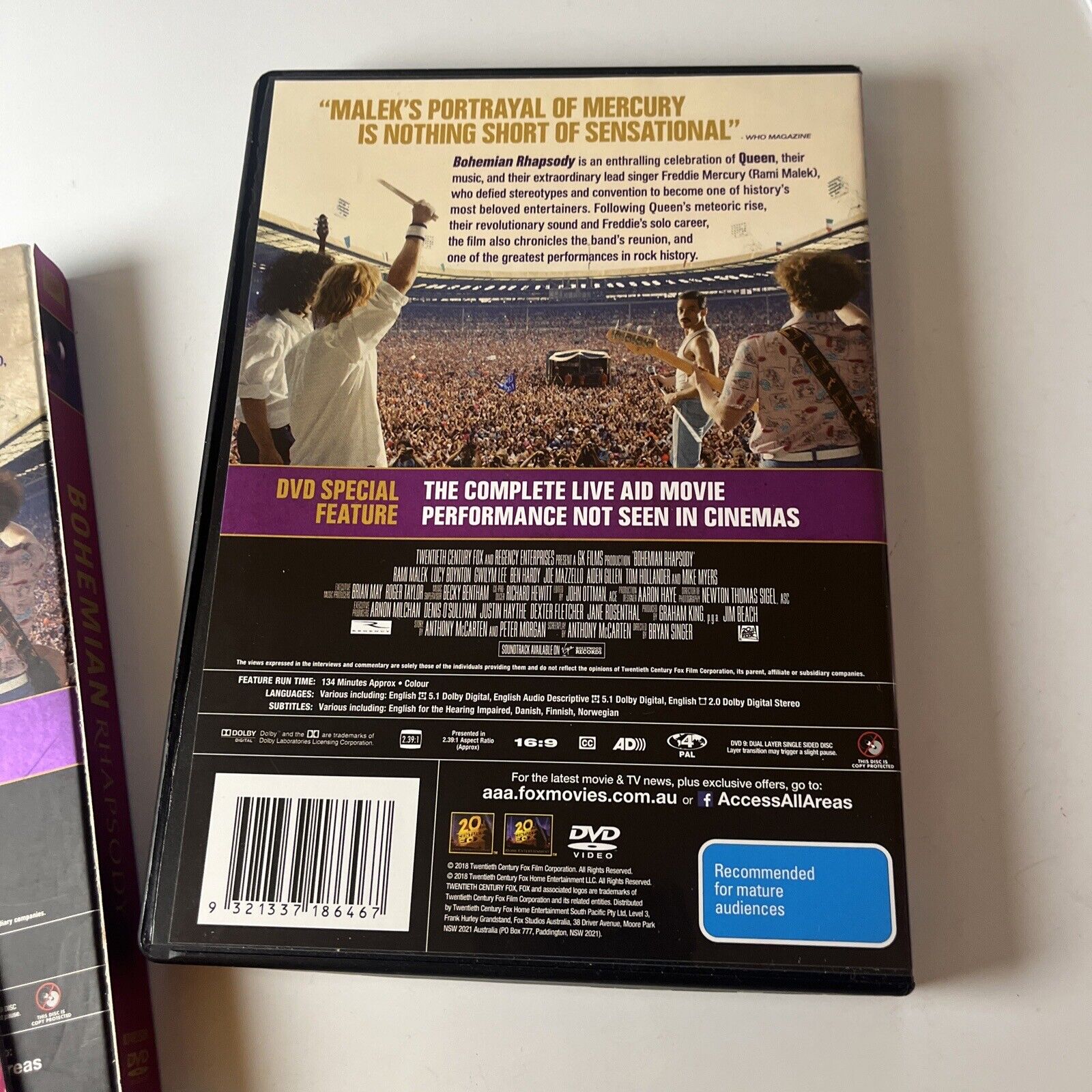 Bohemian Rhapsody DVD 2019 Limited Edition with 28 Page Booklet