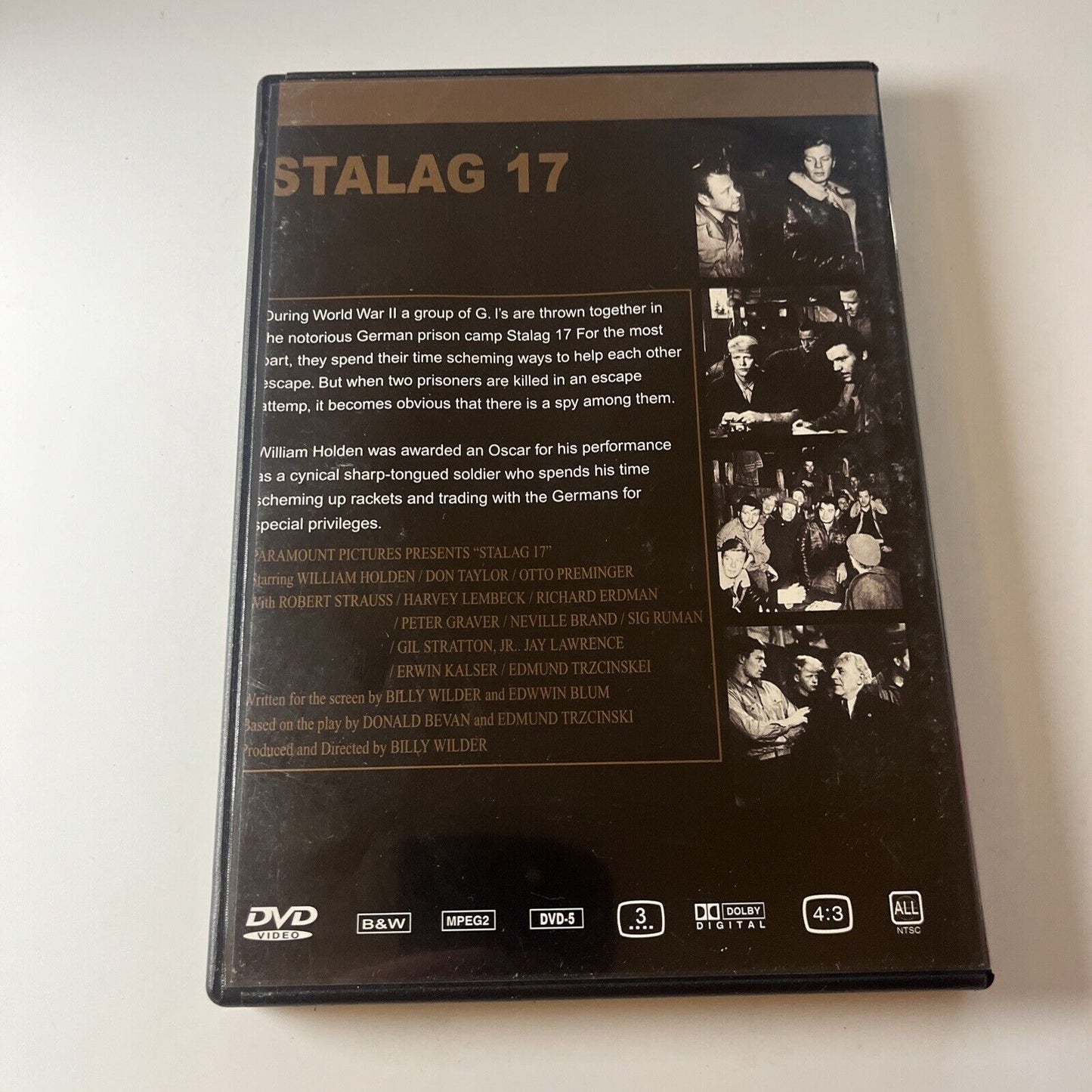 Stalag 17  (DVD, 1953) William Holden, Don Taylor NEW All Regions