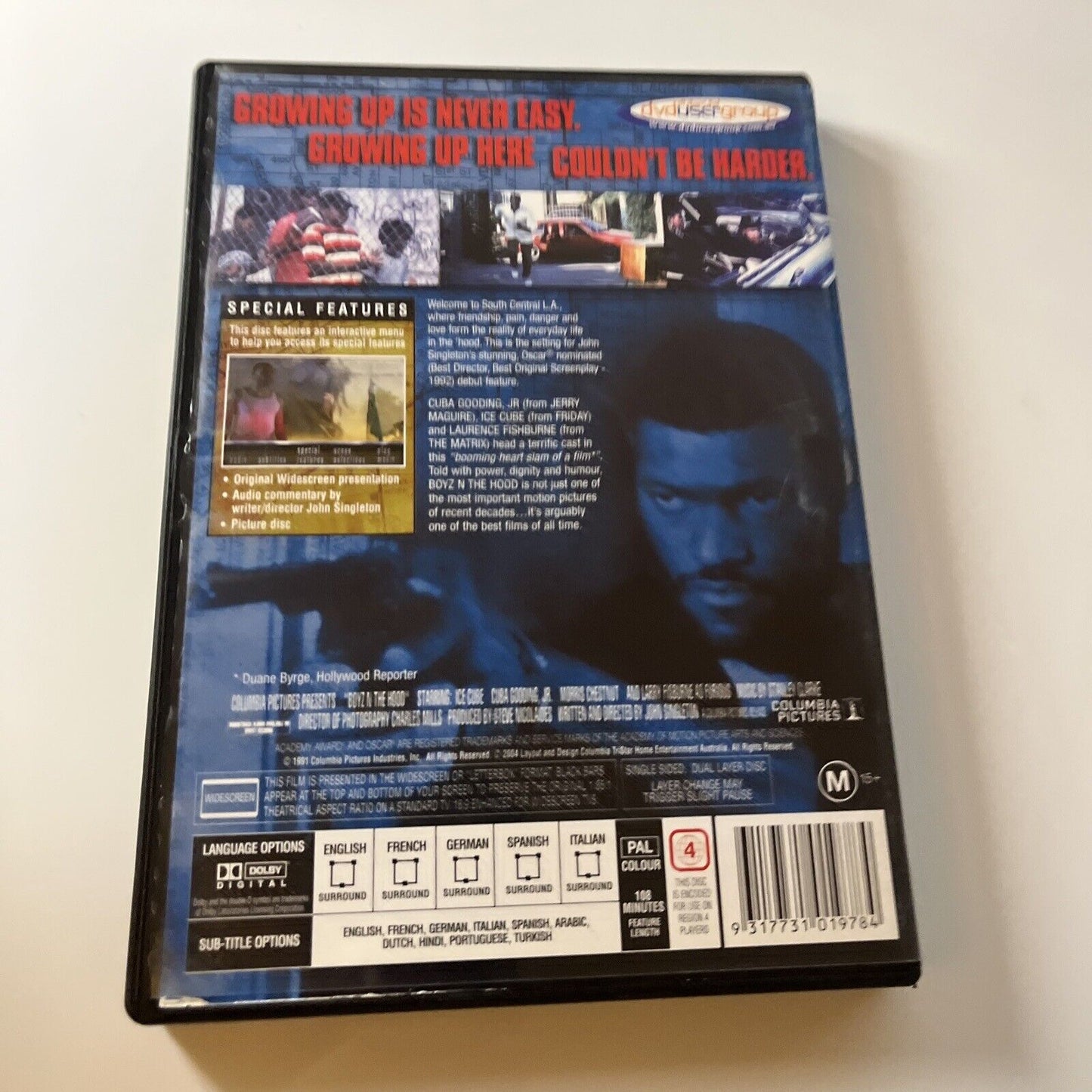 Boyz N The Hood (DVD, 1991) Ice Cube, Cuba Gooding Jr  NEW Region 4