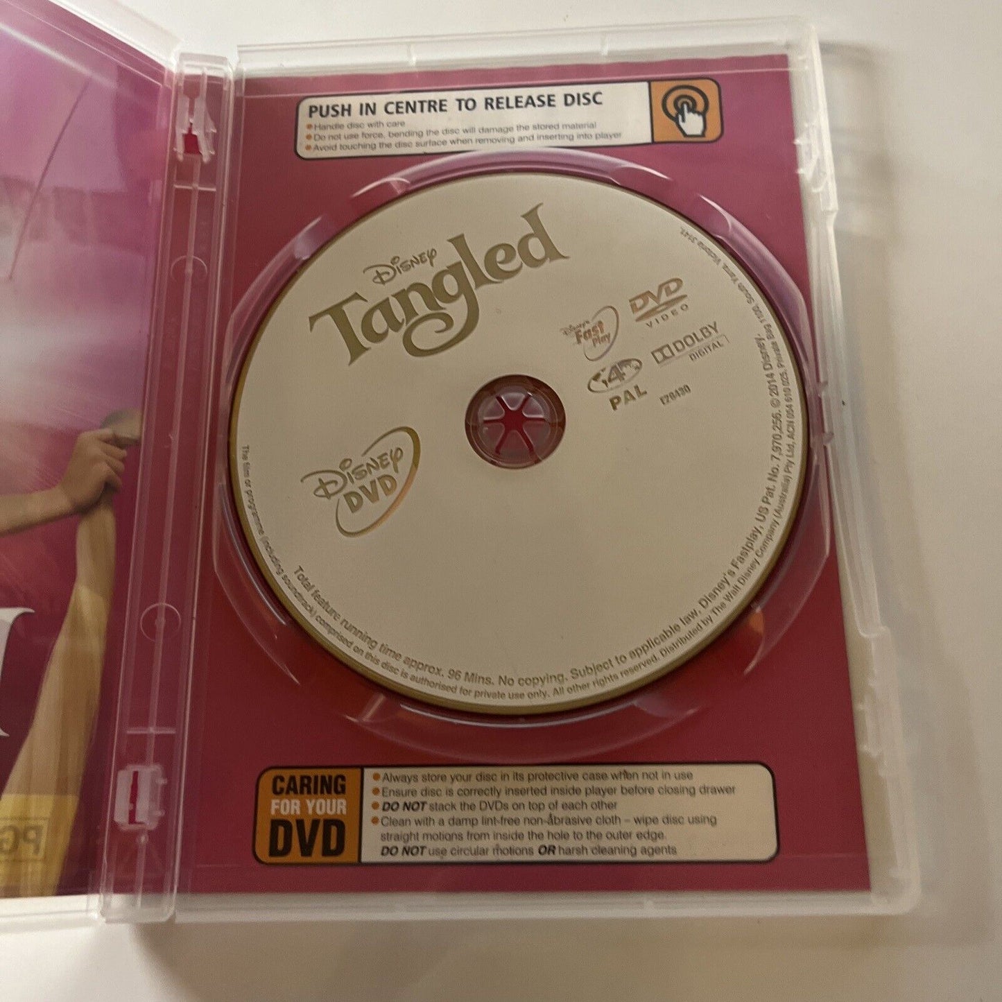 Tangled (DVD, 2010) Disney Animated Film Region 4