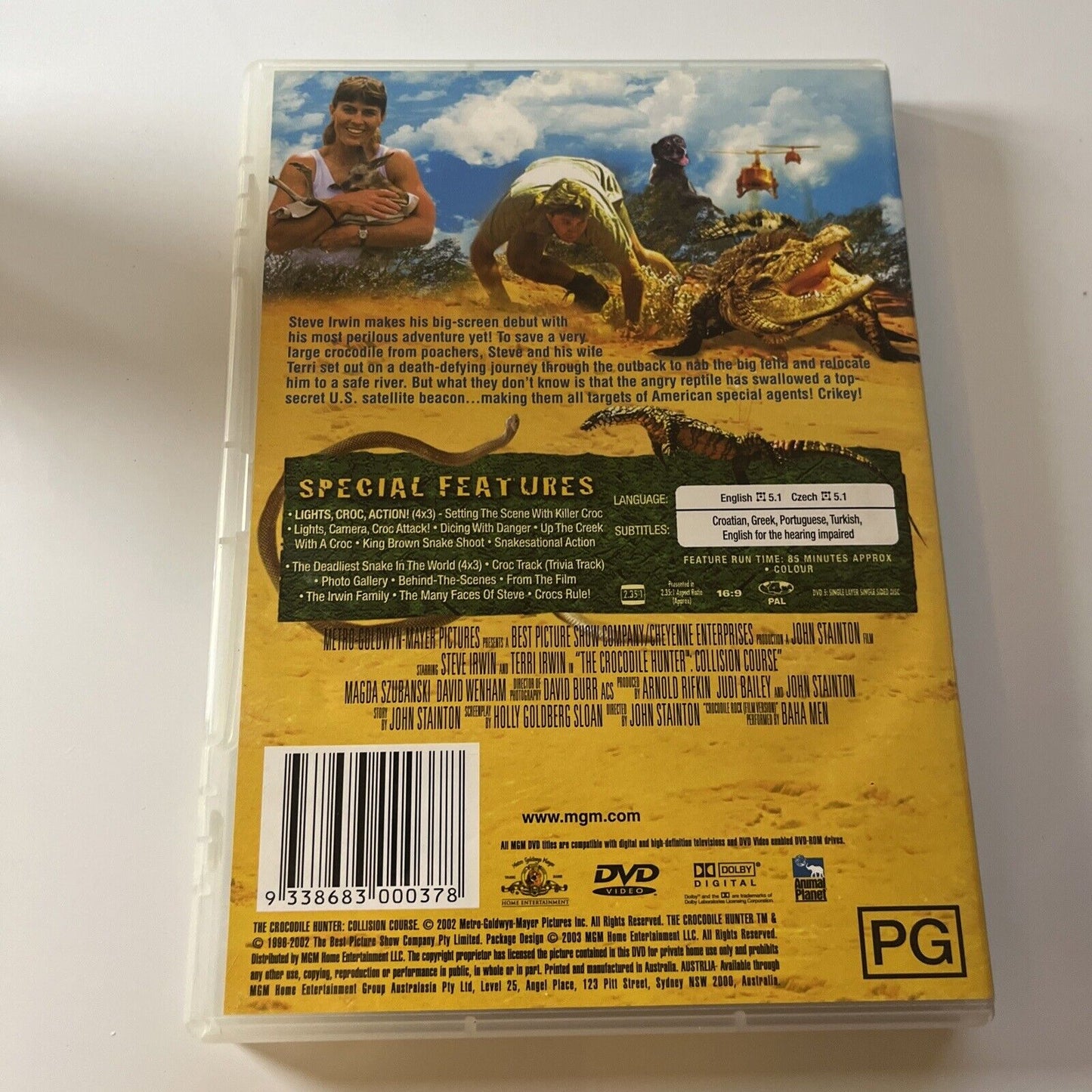 The Crocodile Hunter - Collision Course  (DVD, 2002) Steve Irwin Region 4