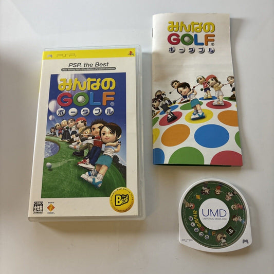 Minna No Golf Portable  Sony PlayStation PSP JAPAN Game Complete