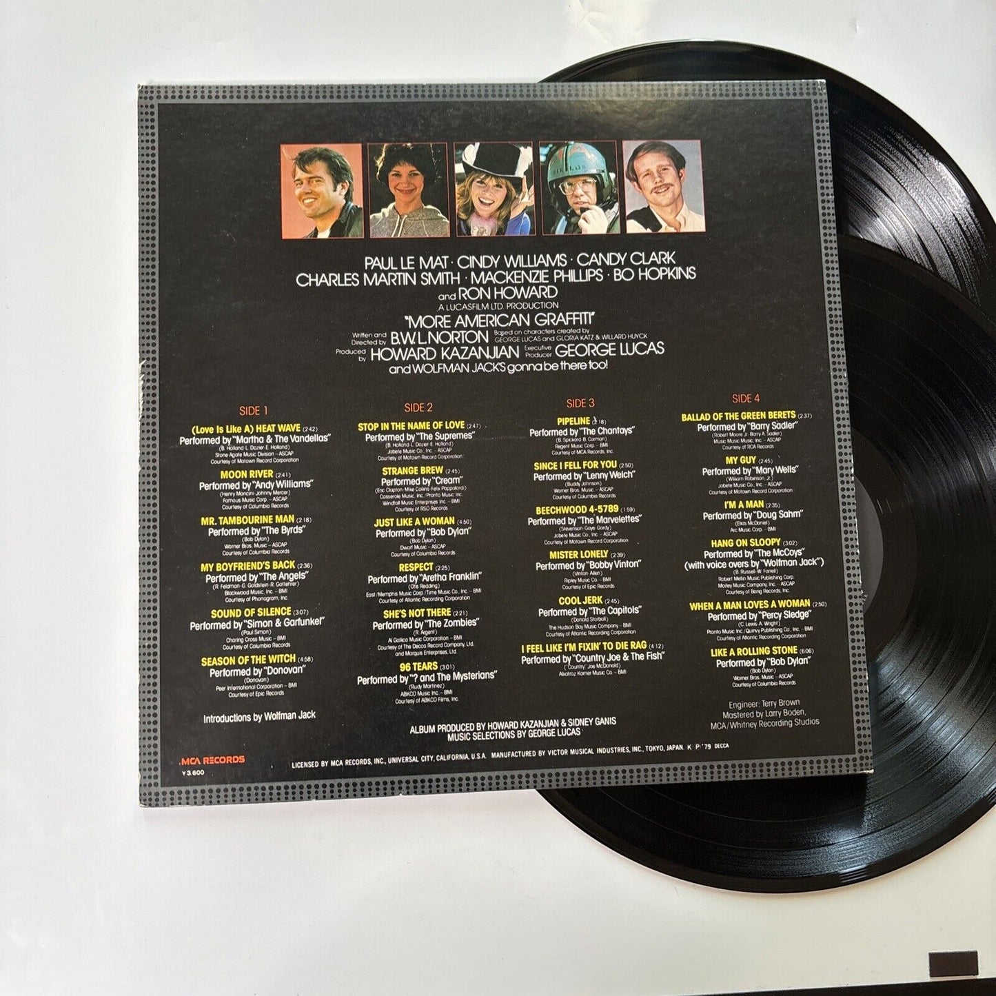 More American Graffiti Original Film Soundtrack Vinyl 2x LP 1979 Obi MCA-9506