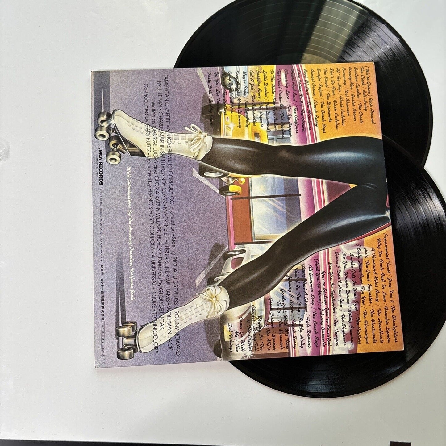 American Graffiti Original Film Soundtrack 1973 Vinyl 2x LP Obi Japan MCA-9254