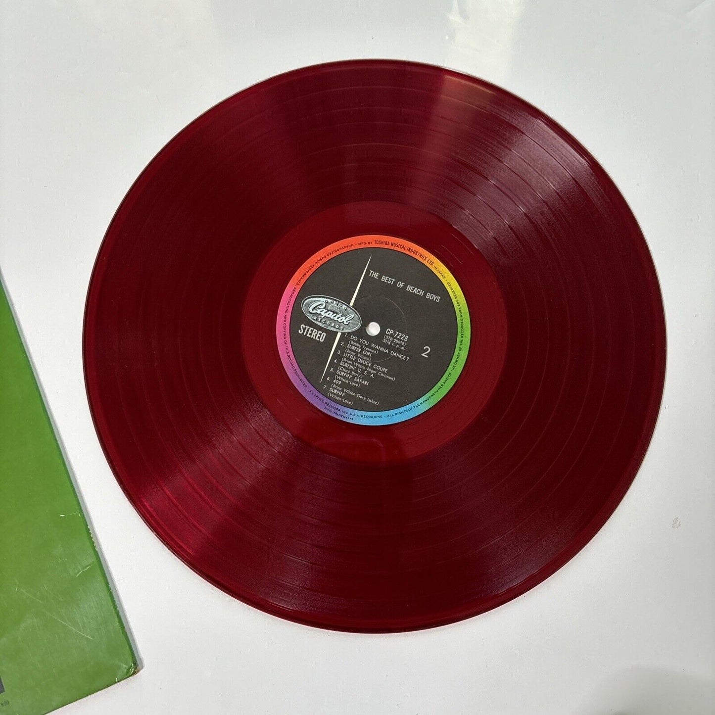 The Beach Boys - The Best Of The Beach Boys LP Red Vinyl CP-7228  Japan