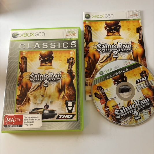 Saints Row 2 Microsoft Xbox 360 With Manual PAL Complete