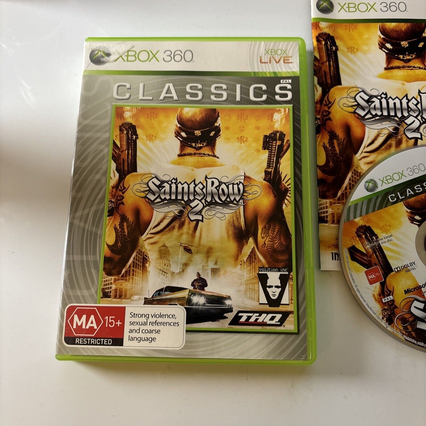 Saints Row 2 Microsoft Xbox 360 With Manual PAL Complete