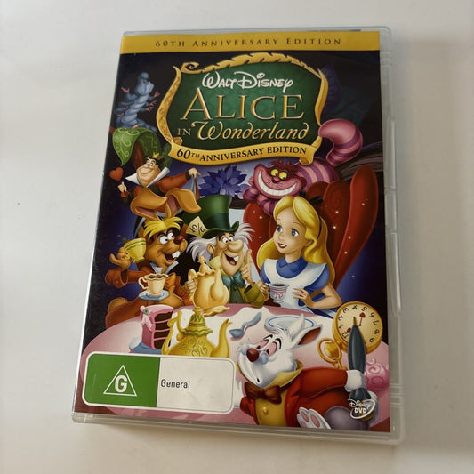 Alice In Wonderland  60th Anniversary Edition (DVD, 1951) Disney Region 4 NEW