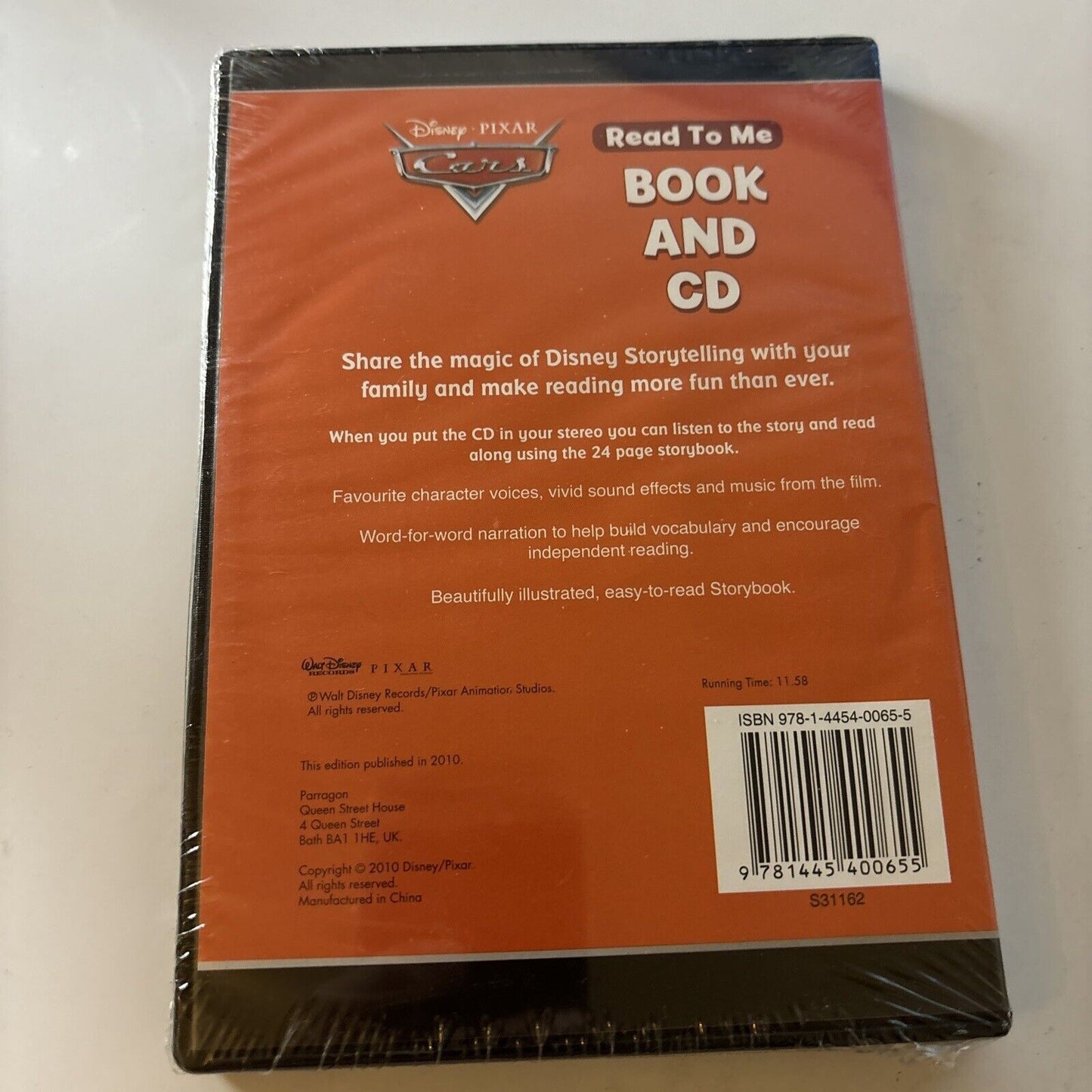 Disney Pixar Cars - Read To Me Book And CD (2012) NEW
