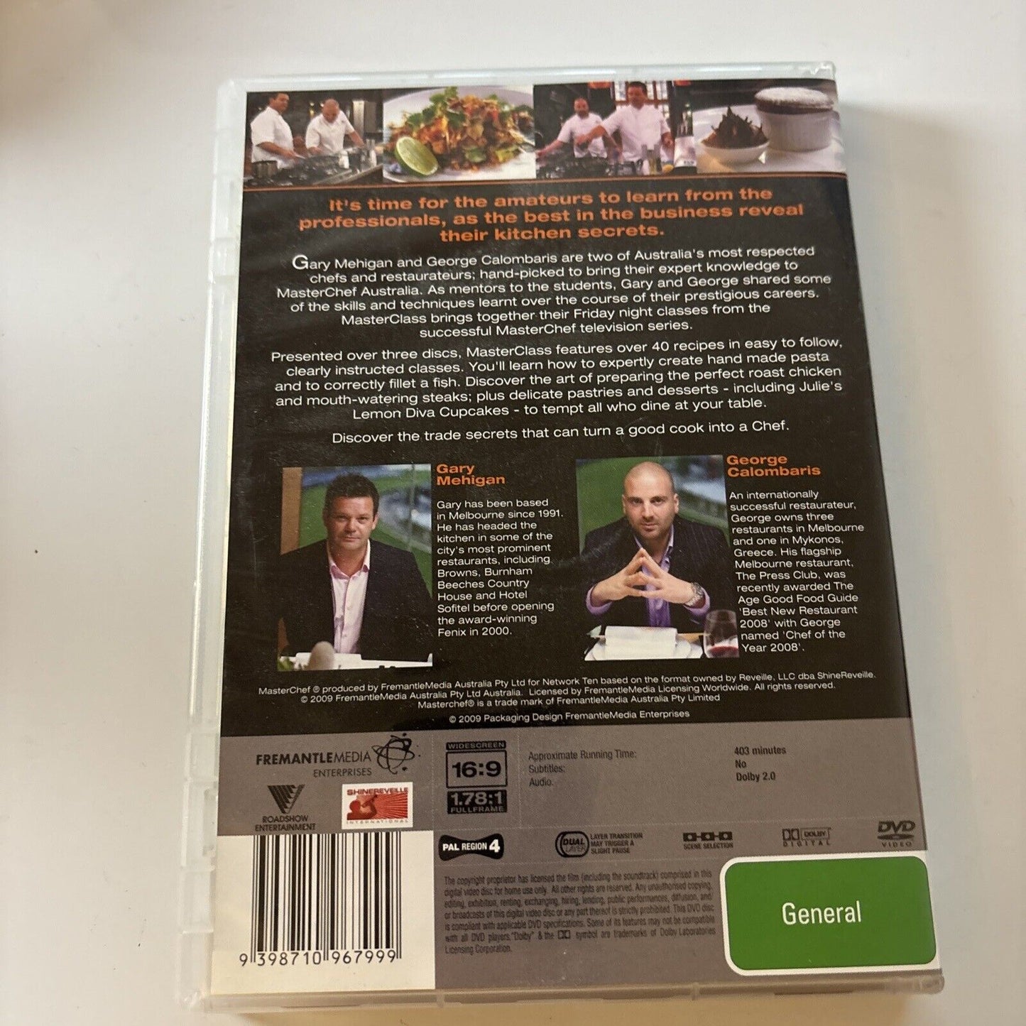 MasterChef Australia MasterClass (DVD, 2009, 3-Disc) Region 4