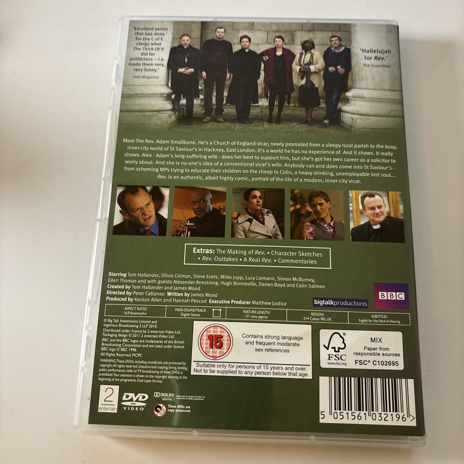 Rev. Series 1 (DVD, 2011, 2-Disc) Tom Hollander, Olivia Colman Region ...