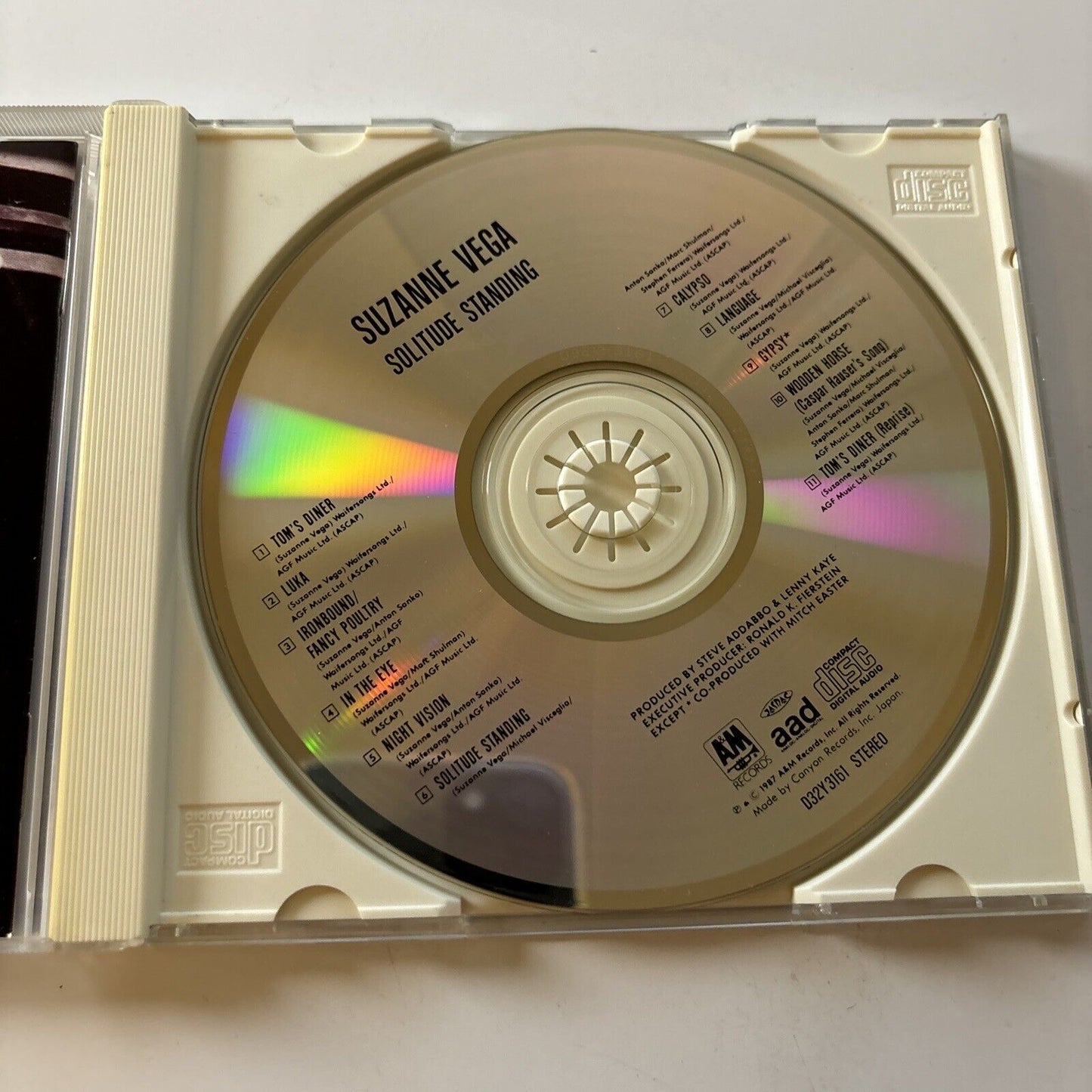 Suzanne Vega - Solitude Standby (CD, 1987) D32Y3161 Japan Release