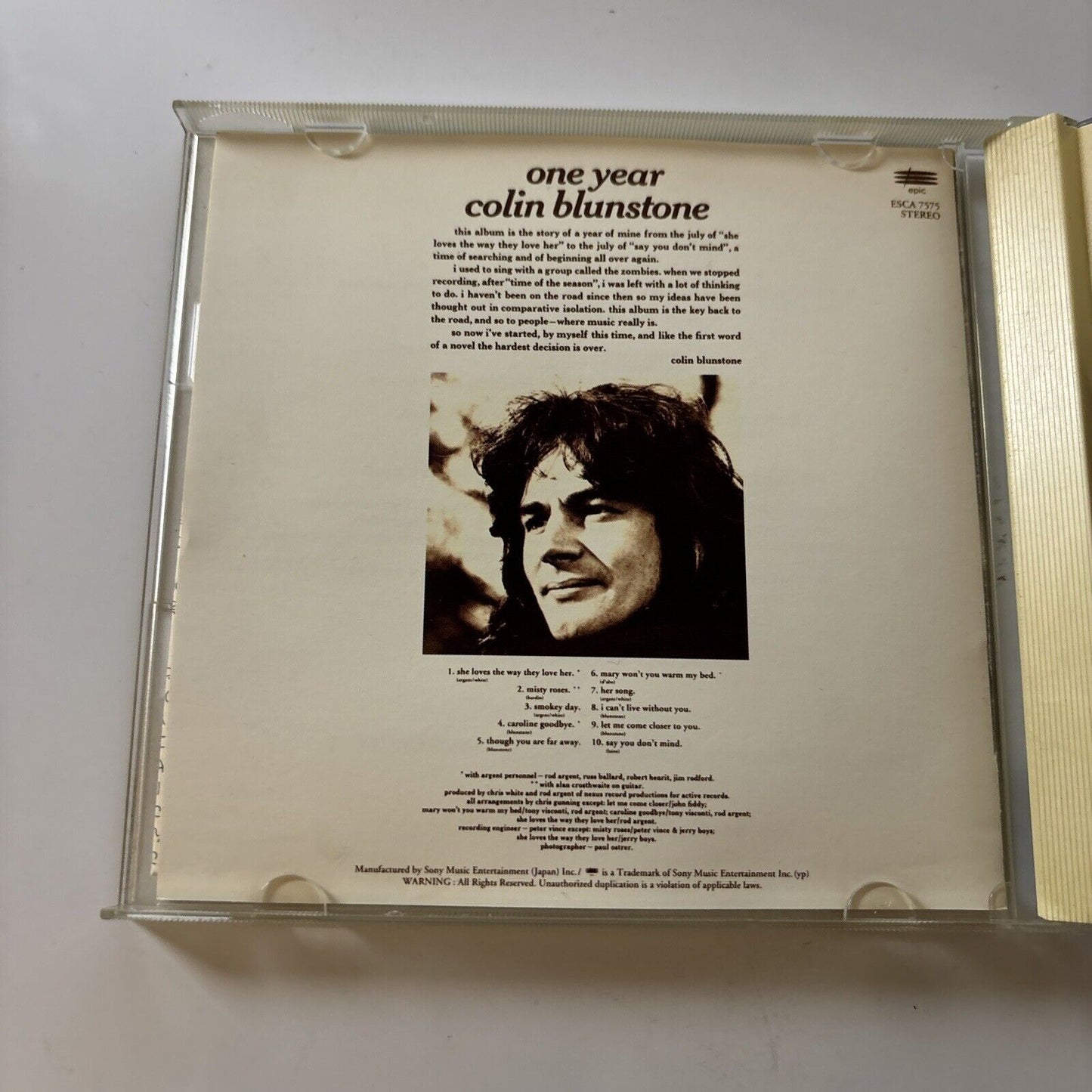 Colin Blundstone - One Year (CD, 1971) Japan ESCA 7575