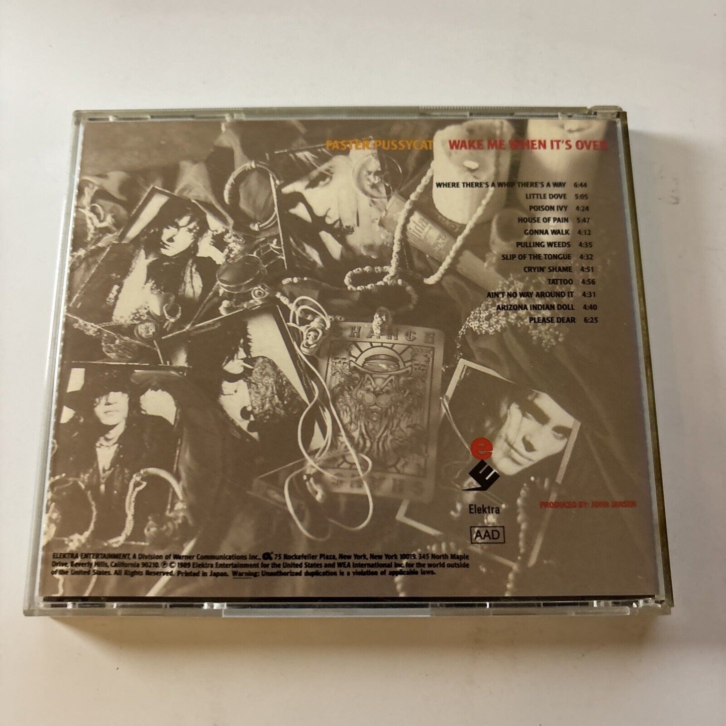 Faster Pussycat - Wake Me When It's Over (CD, 1989) Japan Release 22P2-2966