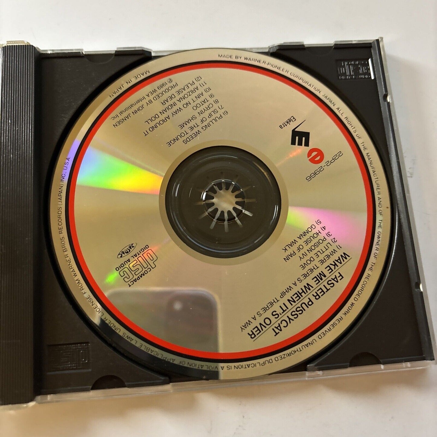 Faster Pussycat - Wake Me When It's Over (CD, 1989) Japan Release 22P2-2966