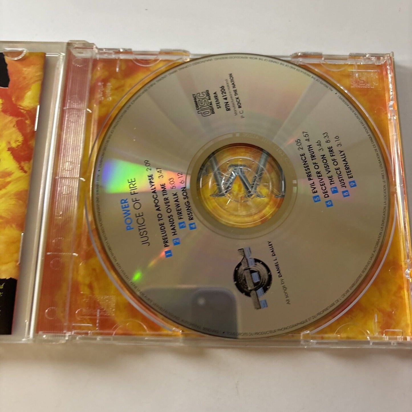 Power - Justice Of Fire (CD, 1996) Album Rock The Nation RTN 41206