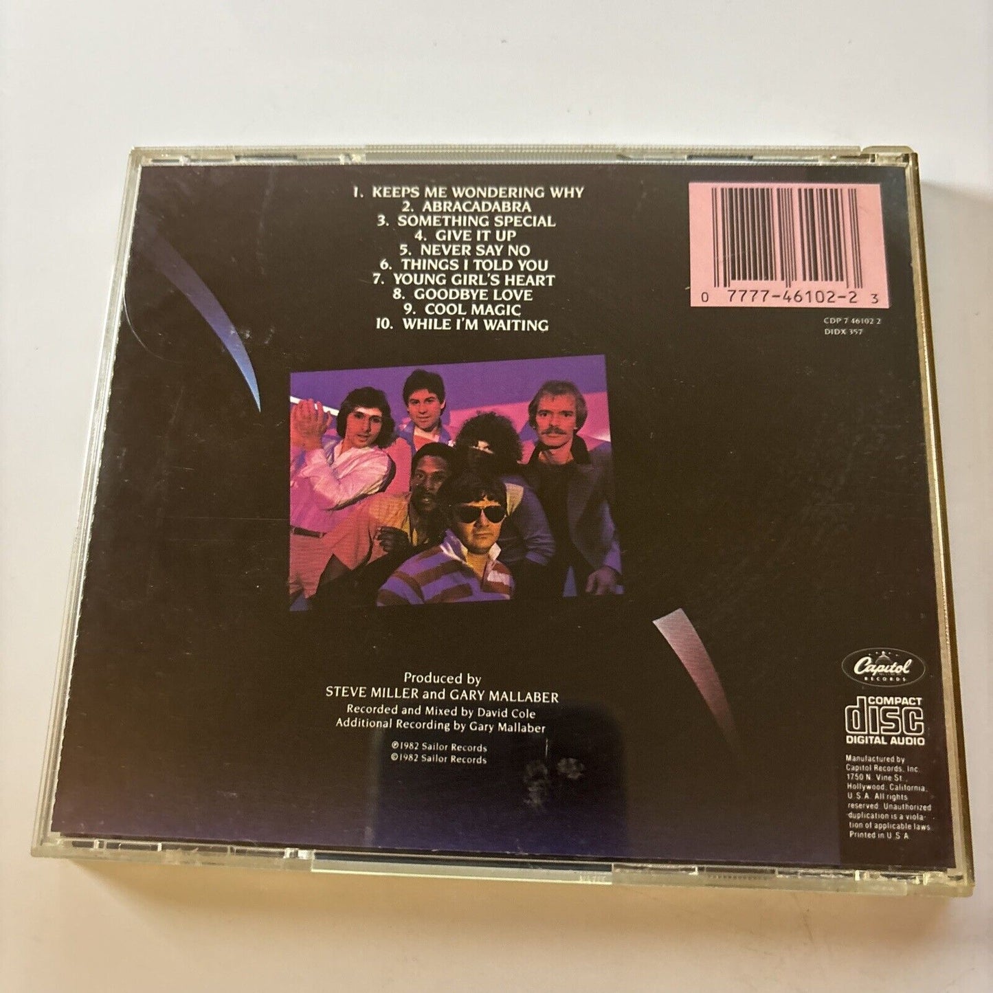 The Steve Miller Band – Abracadabra (CD, 1988) Album Capitol Records
