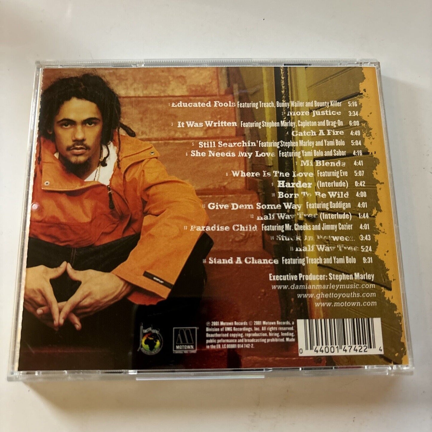 Damian "Junior Gong" Marley - Halfway Tree (CD, 2001)