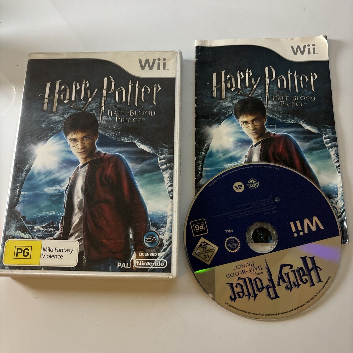 Harry Potter and the Half Blood Prince Nintendo Wii Game Manual PAL