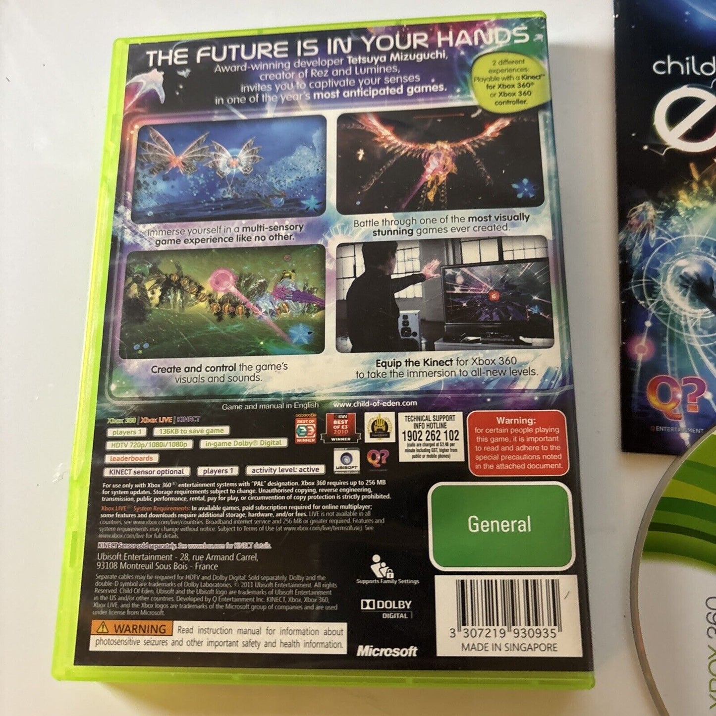 Child of Eden, Xbox 360 With Manual PAL