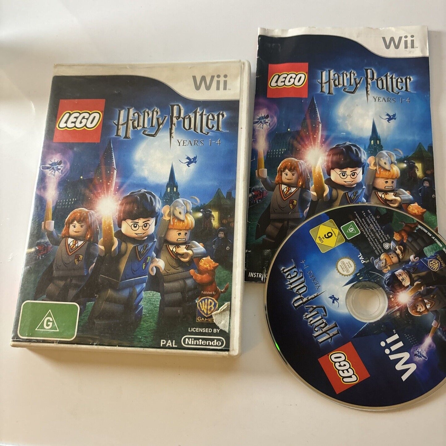 Lego Harry Potter Years 1-4 Nintendo Wii PAL Manual