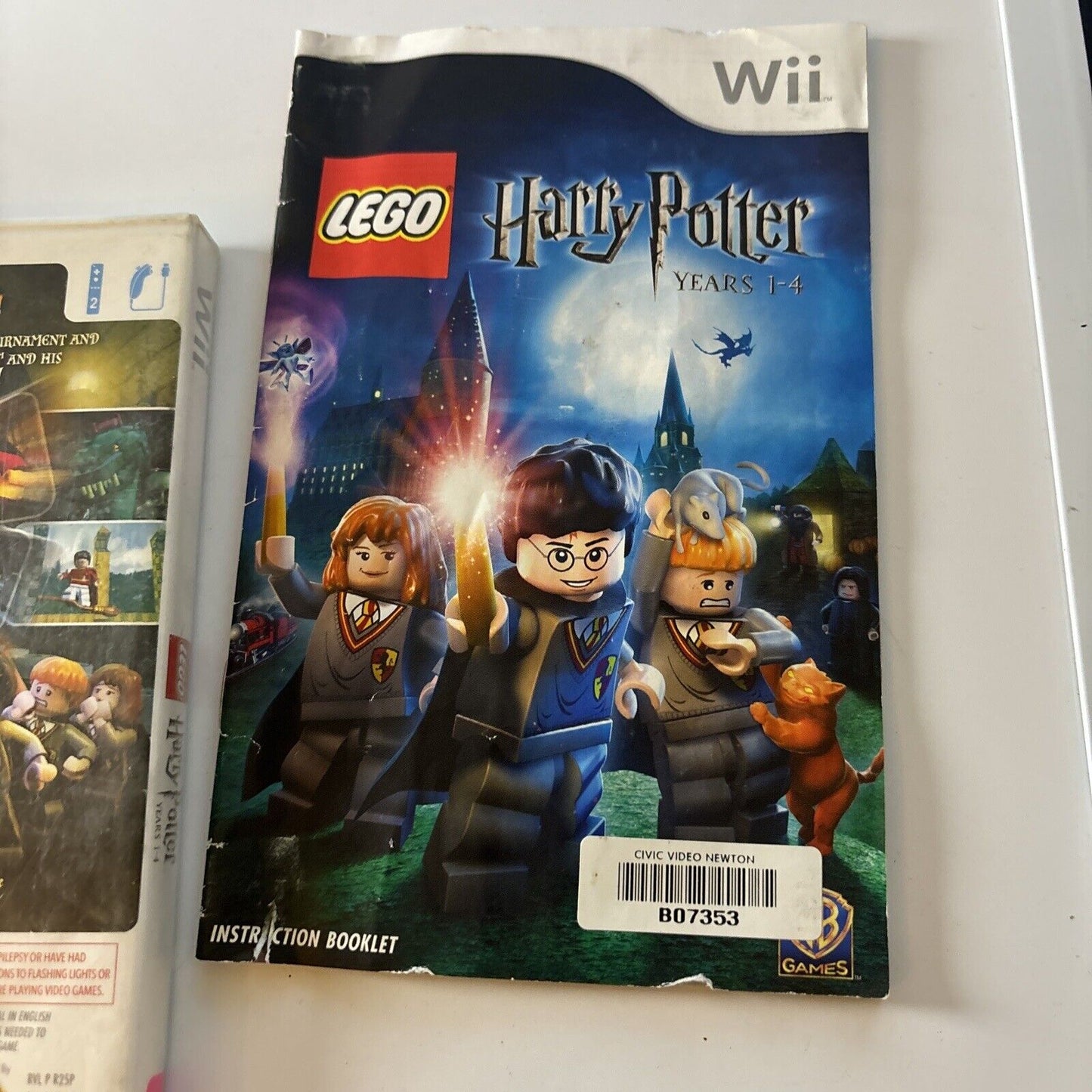 Lego Harry Potter Years 1-4 Nintendo Wii PAL Manual