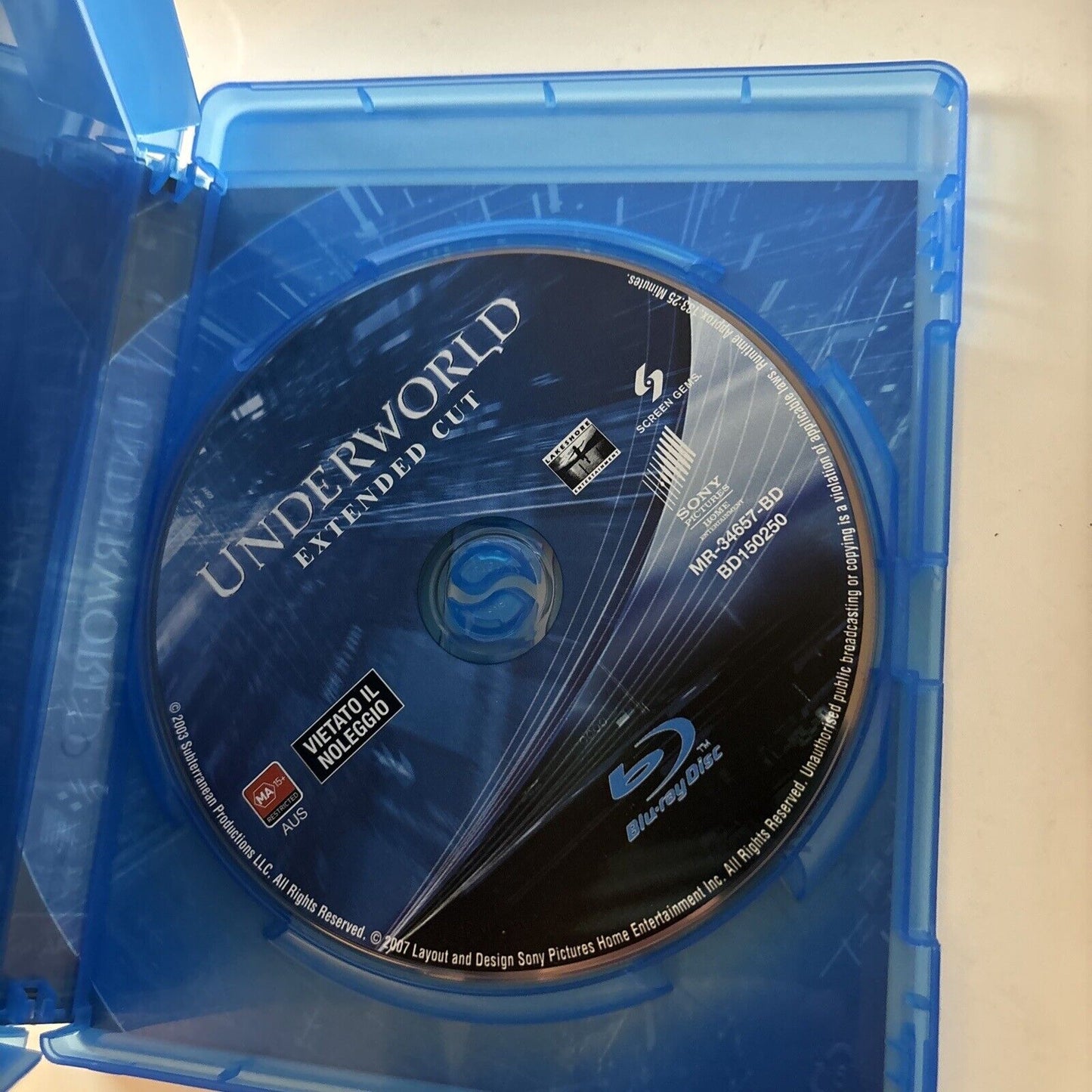 Underworld / Underwood Awakening (Blu-ray, 2003, 2-Disc) All Regions