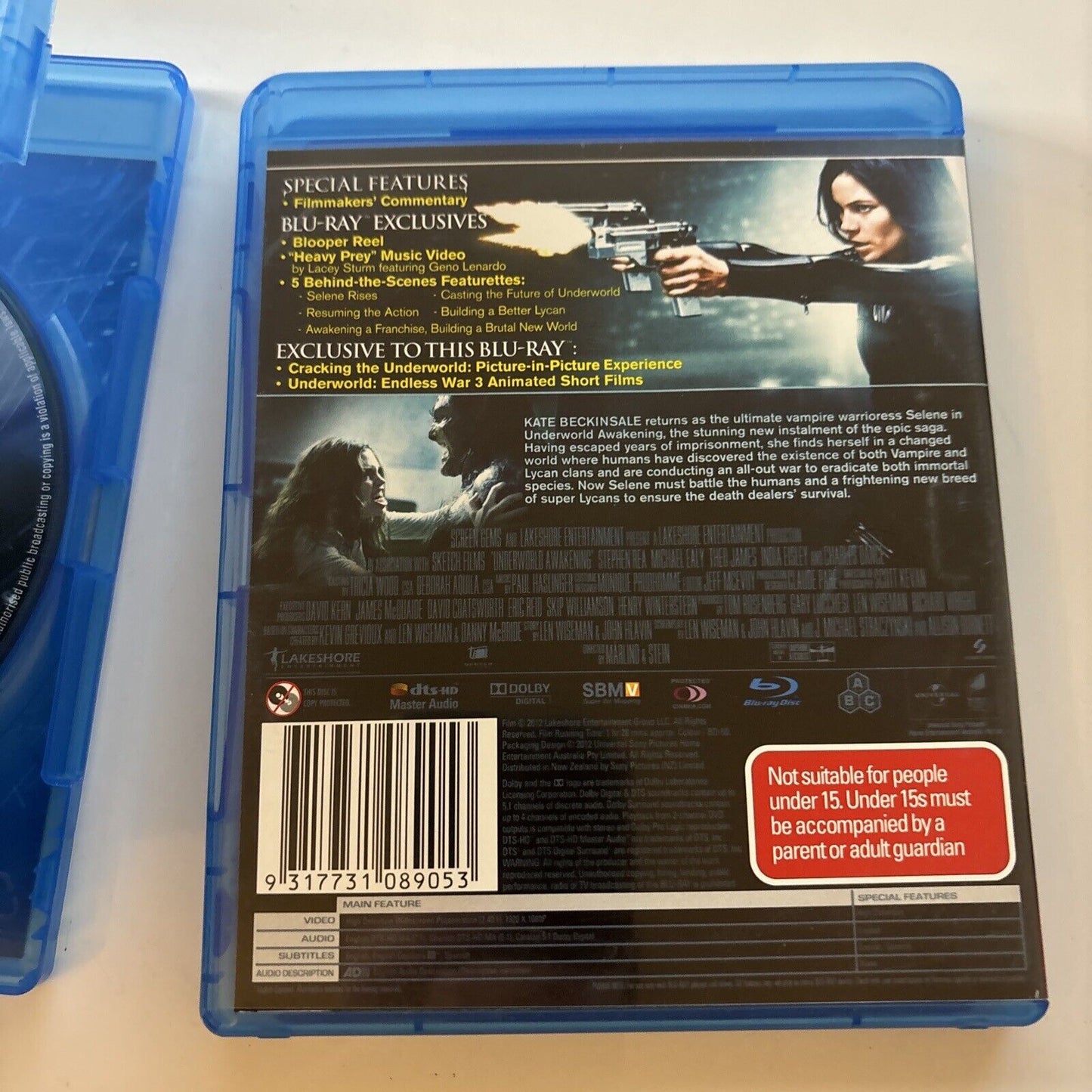 Underworld / Underwood Awakening (Blu-ray, 2003, 2-Disc) All Regions