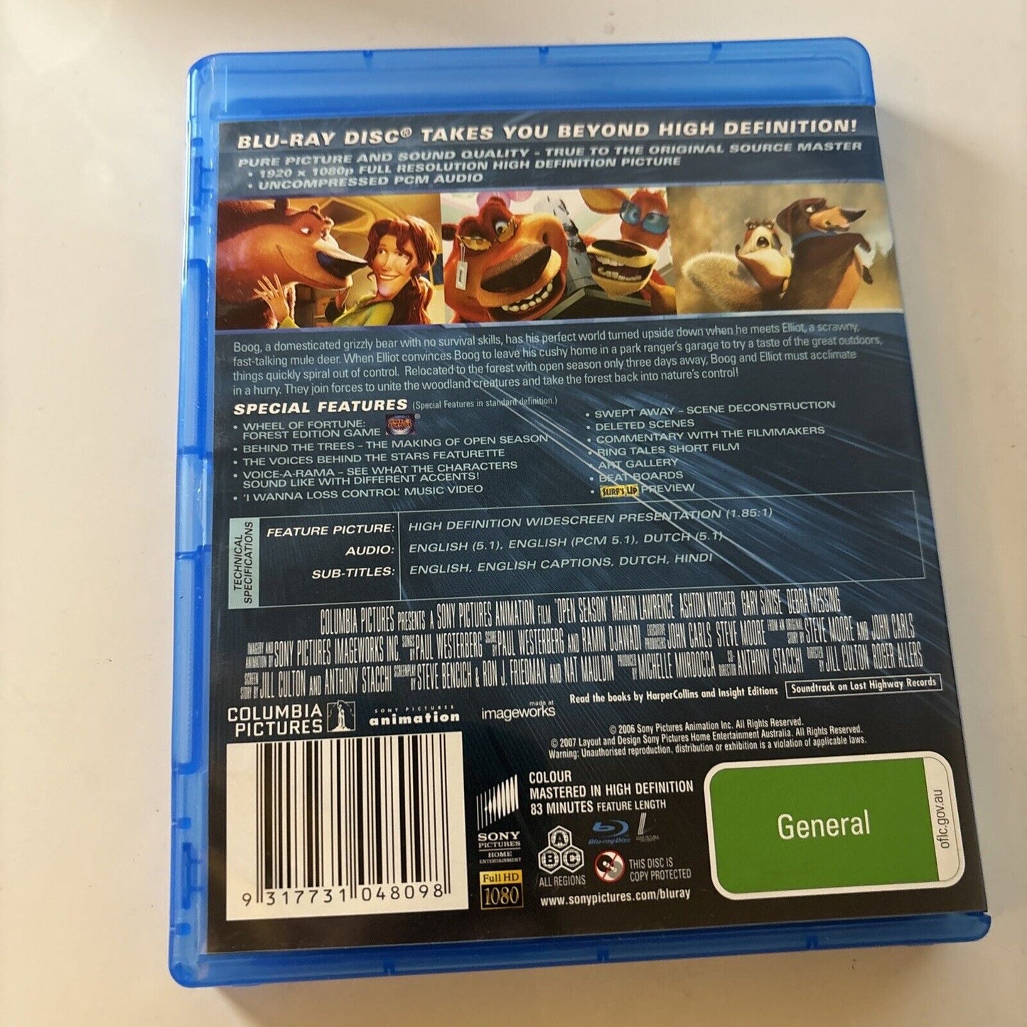 Open Season (Blu-ray, 2006) Ashton Kutcher, Billy Connolly All Regions