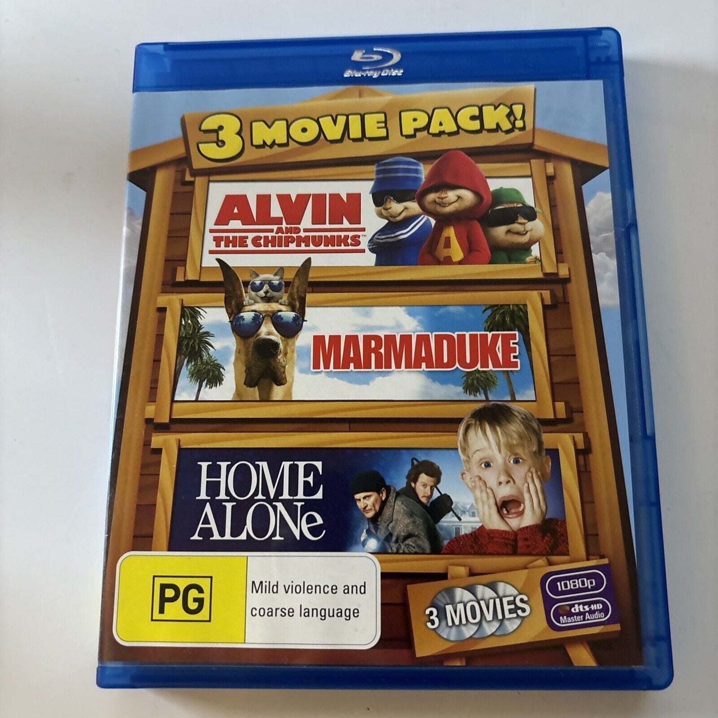 Alvin And The Chipmunks / Marmaduke / Home Alone (Bluray) Region B