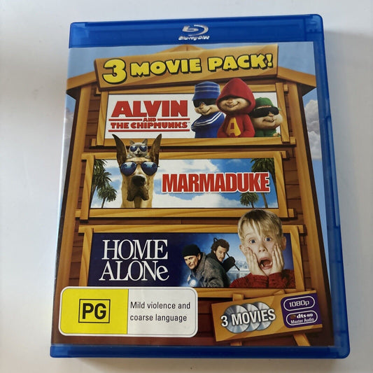 Alvin And The Chipmunks / Marmaduke / Home Alone (Bluray) Region B