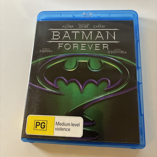 Batman Forever (Blu-ray, 1995) Val Kilmer, Nicole Kidman, Jim Carrey Region B