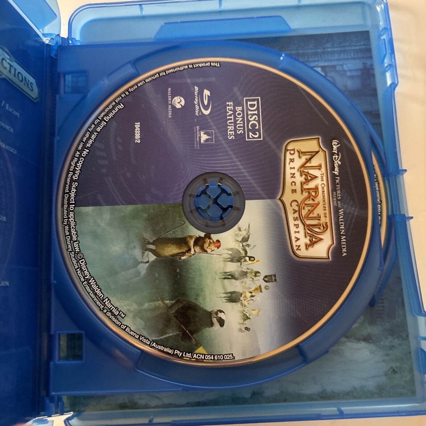 The Chronicles of Narnia - Prince Caspian (Blu-ray, 2008) Liam Neeson Region B