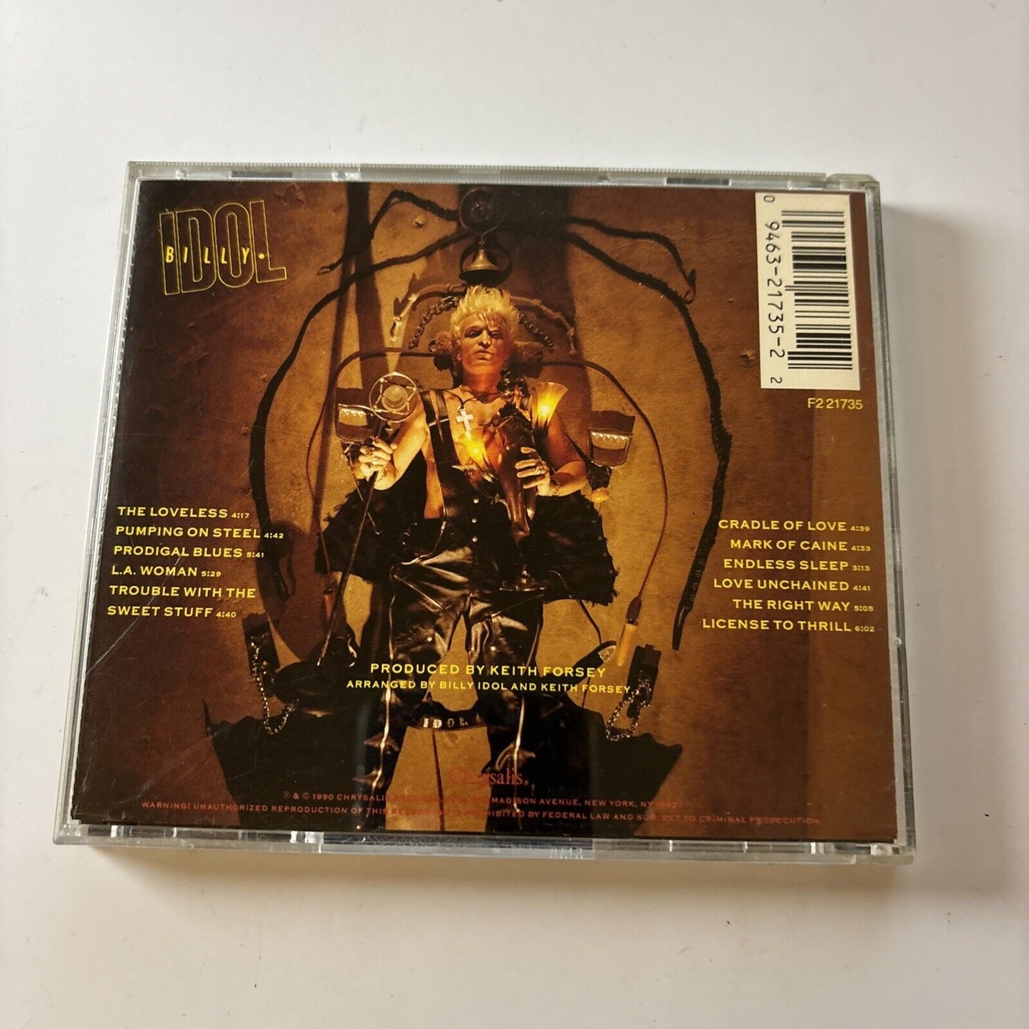 Billy Idol - Charmed Life (CD, 1990)