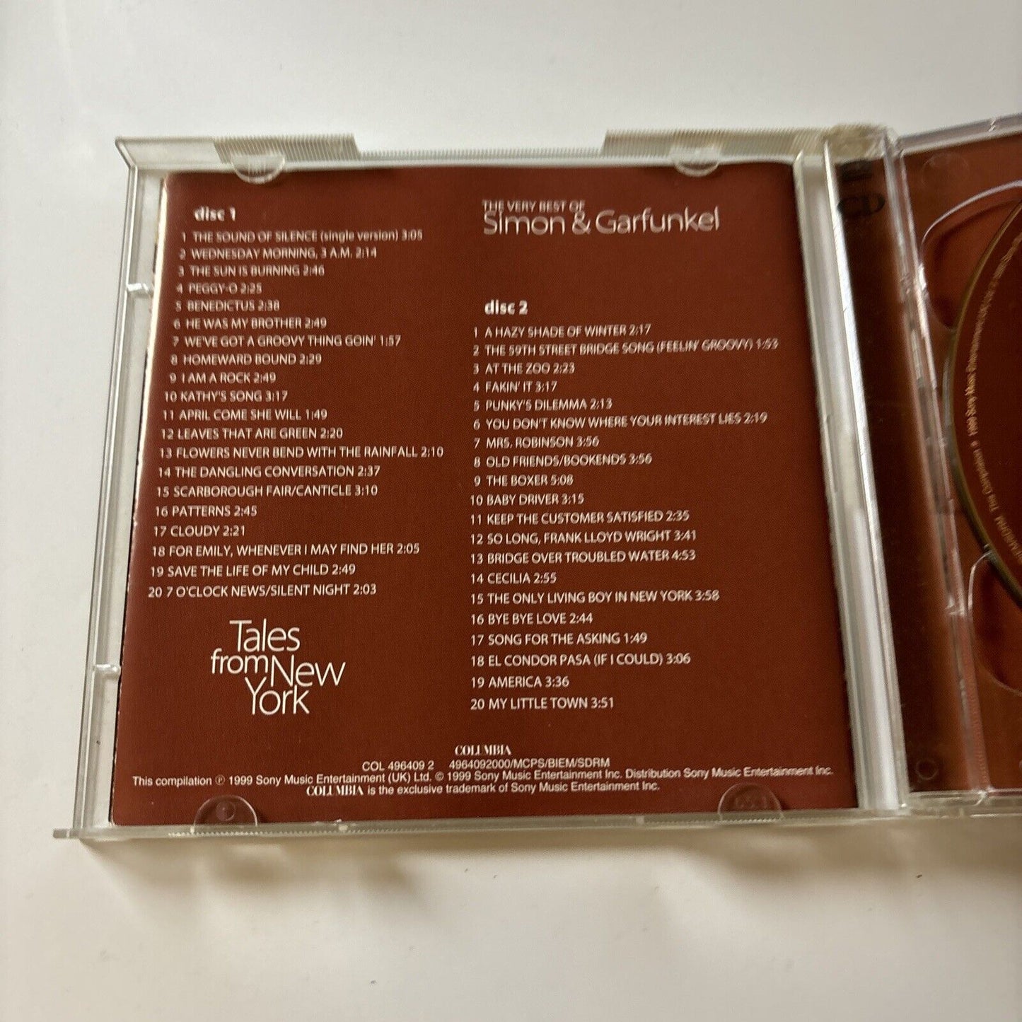 Simon & Garfunkel - Tales From New York [Remaster] (CD, 1999, 2-Disc) 496409-2