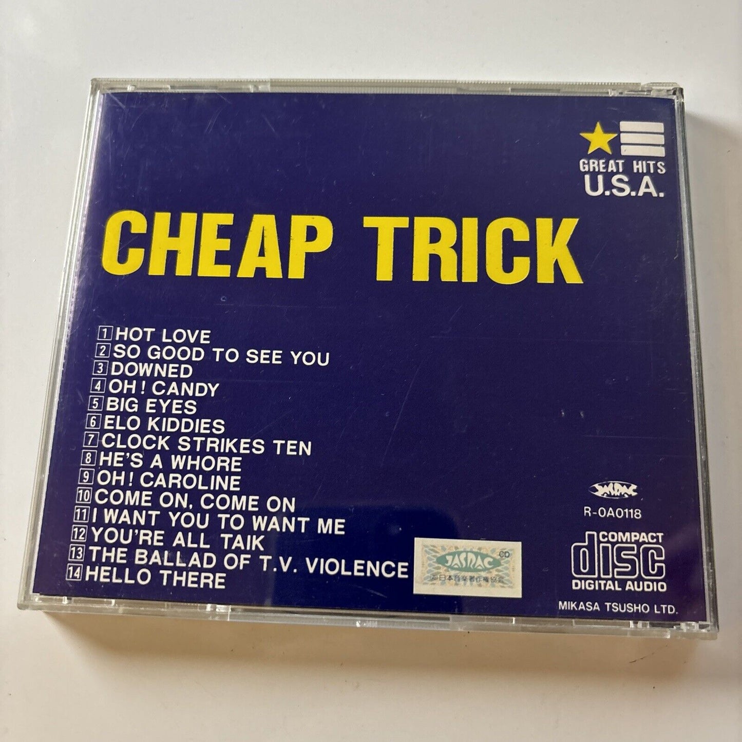 Cheap Trick - Great Hits USA (CD, 2000) Japan R-0a0118