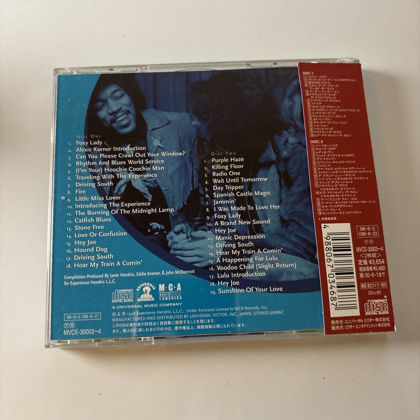 The Jimi Hendrix Experience - BBC Sessions (CD, 1998, 2-Disc) Obi Mvce-30003-4