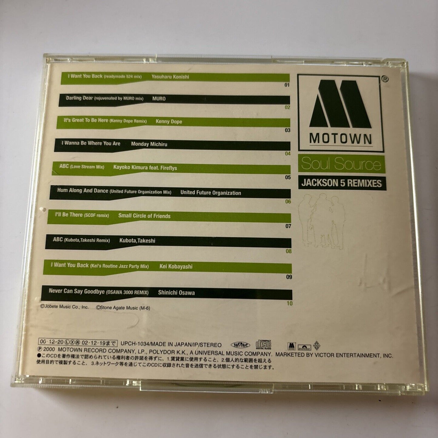 The Jackson 5 - Soul Source: Jackson Five Remixes (CD, 2000) Obi Japan Upch-1034