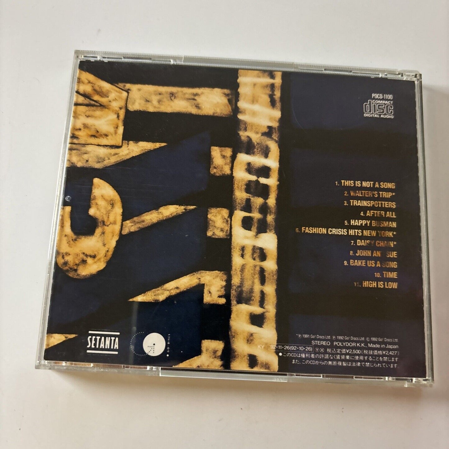 The Frank And Walters - Trains, Boats And Planes (CD, 1992) Japan Pocd-1100